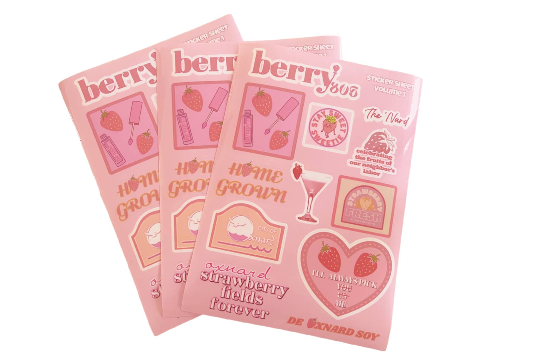 pink lip oil on top of pink package that says berry 805